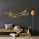 Hazrat Ali’s Sword | Acrylic Wall Art UAE | Islamic Calligraphy Wall Decor for Muslim Homes gold.