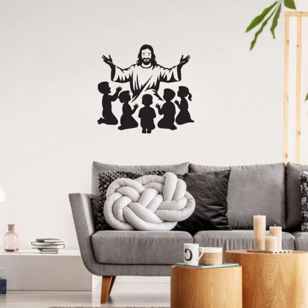 Jesus Christ with Children black