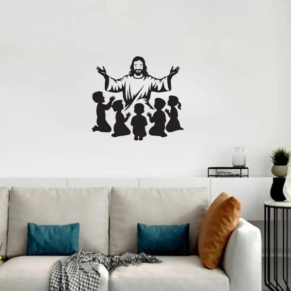 Jesus Christ with Children - Christian Home Décor - Christmas & Baptism - For Church
