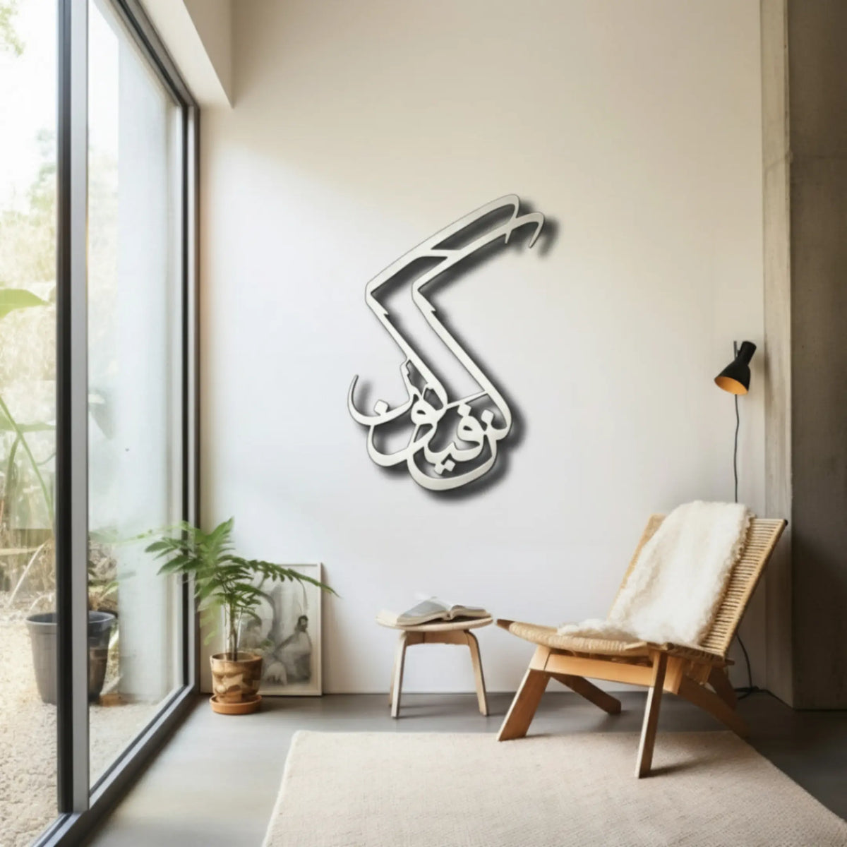 Kun Fayakun Acrylic Wall Art Silver