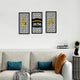Arcdew Luxury Allah & Muhammad Acrylic Wall Art Set | Exclusive UAE Home Decor - arcdew.com - Arcdew branded acrylic calligraphy wall art set with Allah and Muhammad designs in black and gold.