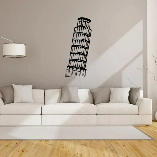 Pisa Tower, Italy - Skyline Acrylic Wall Art - Home Decal - National Day