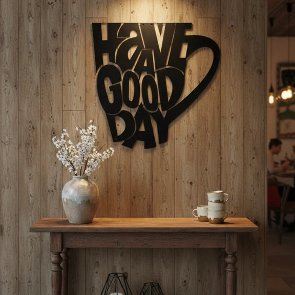Premium Acrylic "Have A Good Day" Wall Art | Modern Hospitality & Cafe Decor...