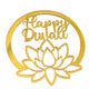 ArcDew Golden Acrylic “Happy Diwali” Tag | 2 Inch