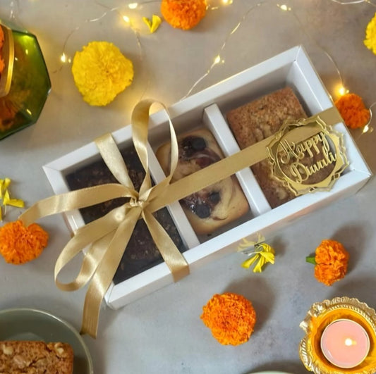 ArcDew Happy Diwali Golden Acrylic Cutout | Random Design (2.5–2.75 Inch)