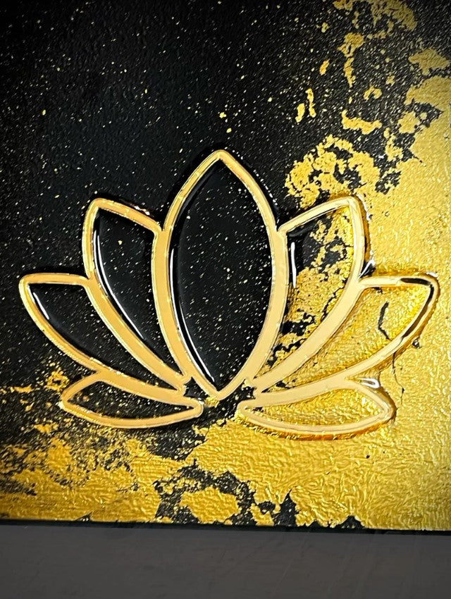 Diwali Combo 8pcs – Golden Acrylic Cutouts Set | Decorative Festival Décor