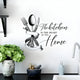 The Kitchen Is The Heart Of The Home Black