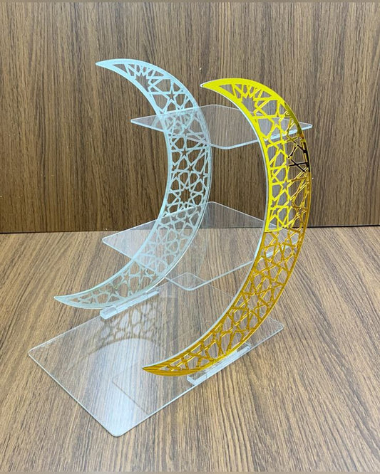 Arcdew Crescent Moon Table Stand – Elegant Islamic Table Decor