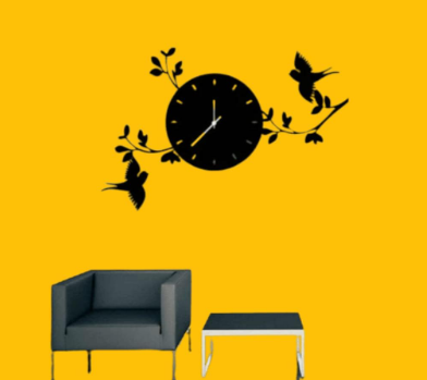 ArcDew Birds on Branches DIY 3D Wall Clock (Medium) | Nature-Inspired Modern Home Décor UAE