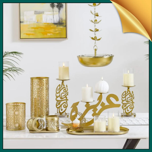 Custom Name Acrylic Candle Stand - Personalized UAE Gift for Weddings, Birthdays & Elegant Home Decor